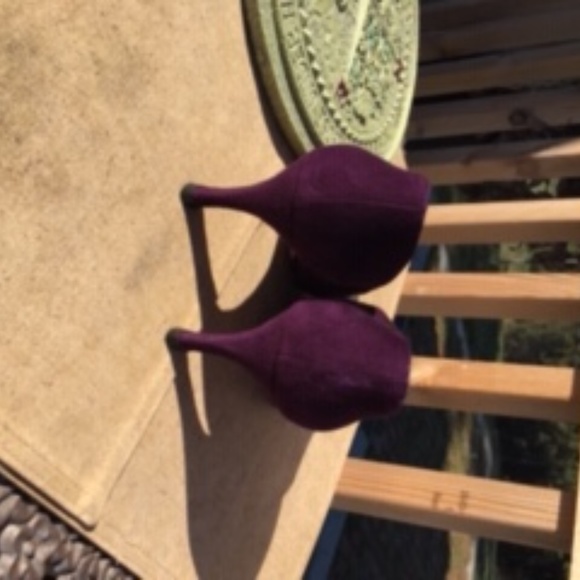 Pancaldi Plum/Purple Suede Size 8 Bar… - Picture 2 of 5